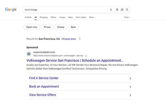 search page example